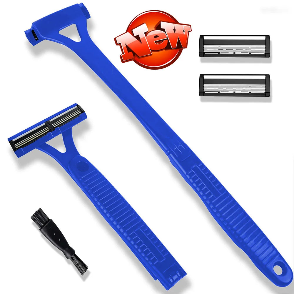Safety Long Handle Folding Back Shaver Body Shaver Back Hair Trimmer Body Leg Back Razor Shaver Epilator Hair Removal Tool