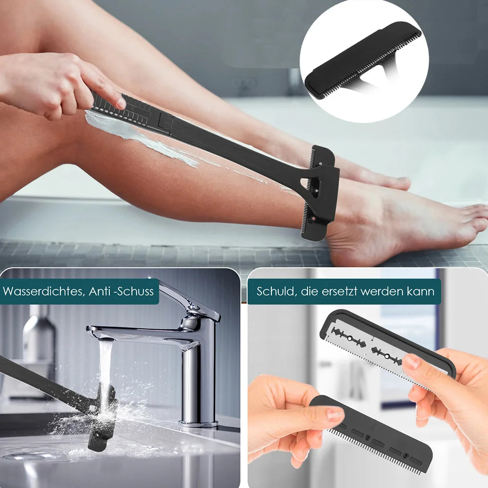 Safety Long Handle Folding Back Shaver Body Shaver Back Hair Trimmer Body Leg Back Razor Shaver Epilator Hair Removal Tool