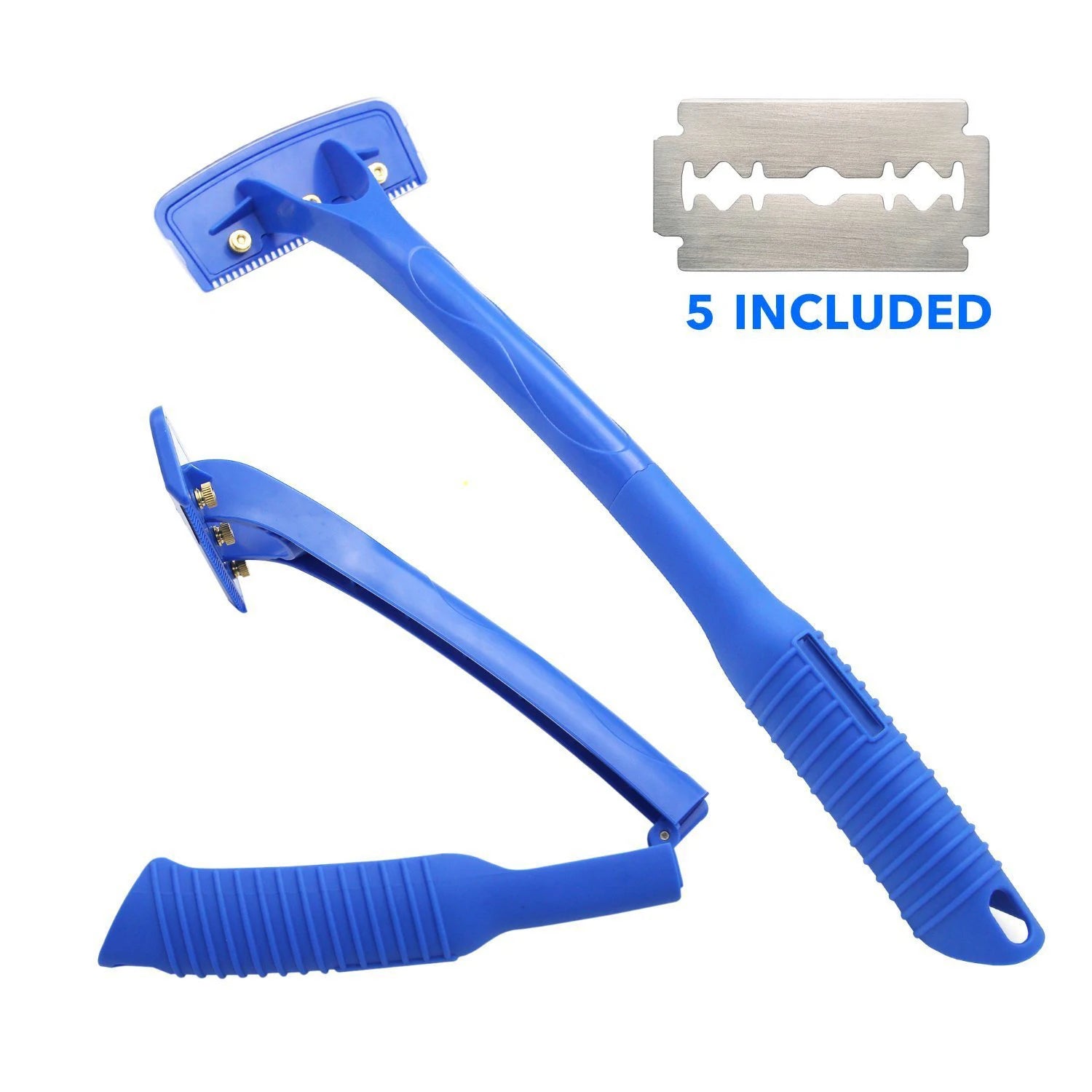 Safety Long Handle Folding Back Shaver Body Shaver Back Hair Trimmer Body Leg Back Razor Shaver Epilator Hair Removal Tool